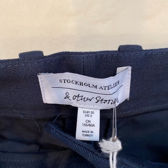 NWT Stockholm Atelier Navy Trouser Pants - Picture 5 of 6